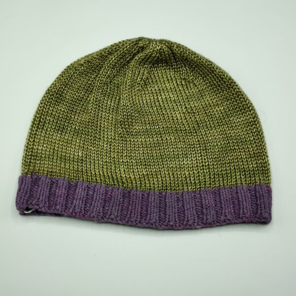 Gold/Purple 4ply Beanie